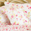 Floral White/Pink Square Throw Cushion