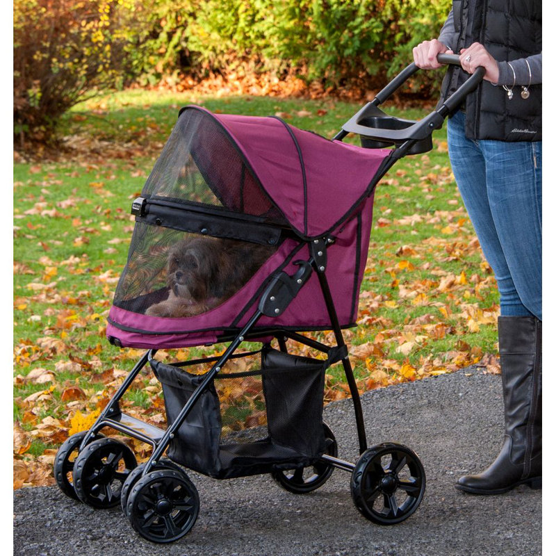 Foldable Pet Stroller, Boysenberry