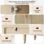 Buffet 70 po en rotin avec rangement