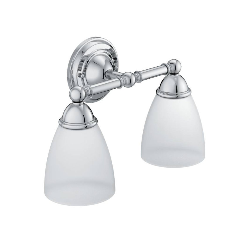 Éclairage pour salle de bain 2 lumières Brantford, Chrome