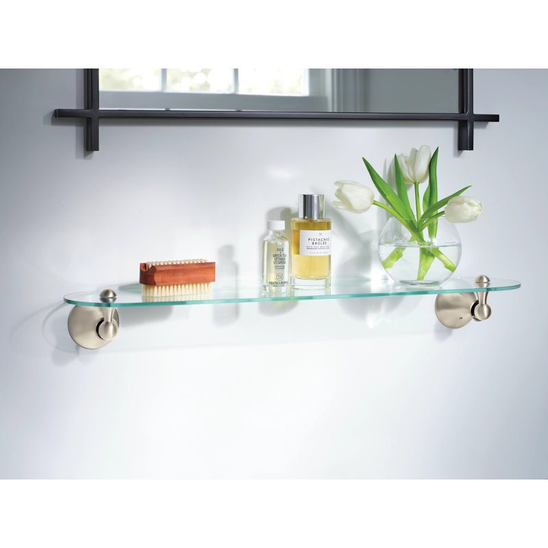 Lounge Wall Shelf, Brushed Nickel