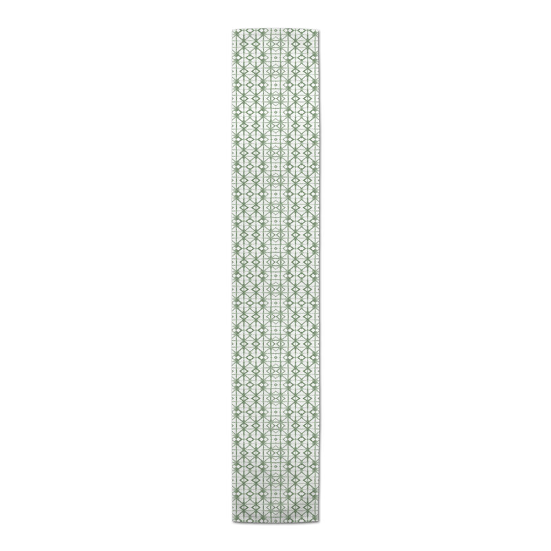 Chemin de table Claristine, P 16 po x L 72 po, Vert