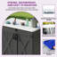 Edrosie Inc 4.15 Ft. W X 2.4 Ft. D Resin Horizontal Storage Shed
