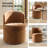 Waynesville 24''W Modern Channel-Tufted Backrest Dining Chair with Wheels-123348905