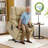 27.2" Extra Wide Dual Motor Power Recliner Lift Chair with Massage and Dual Heating, Infinite Position, Fabric-1854743120