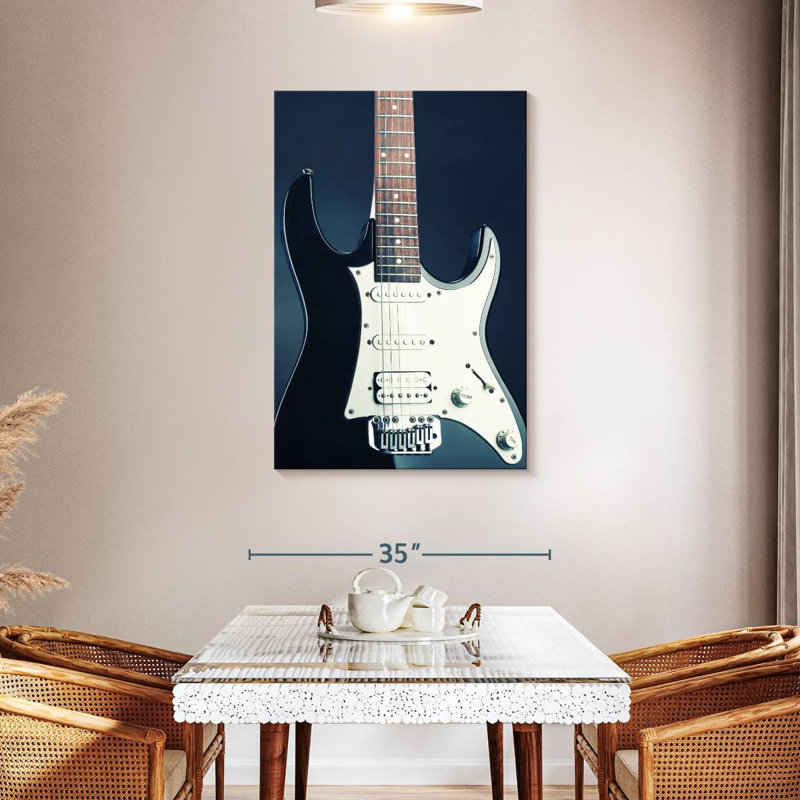 Guitare moderne Abarca BW, H 45 po x l 30 po