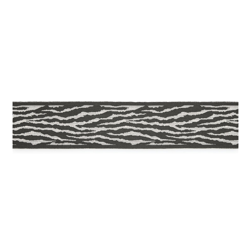 Isola Tiger Tape Fabric, Charcoal
