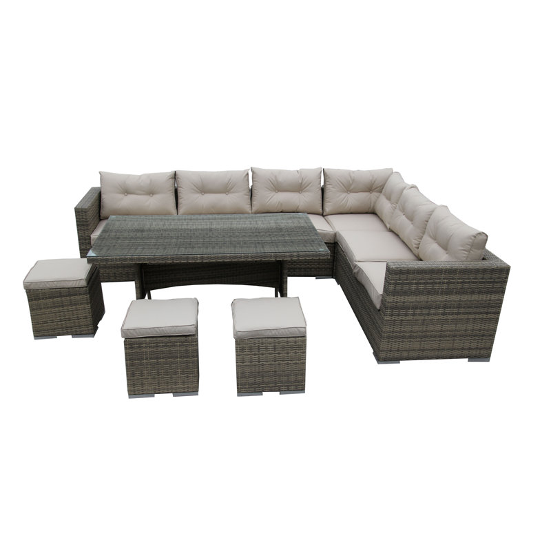Ibhidh Luxury Sofa Dining Set, Nature