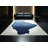 Soft Plush Filkins July 4Th Modern & Contemporary Abstract Area Rug in Blue – SkyBlue Binding-197252156