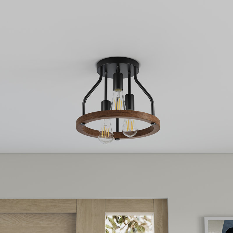 Luminaire semi-encastré 3 lumières à conception moderne