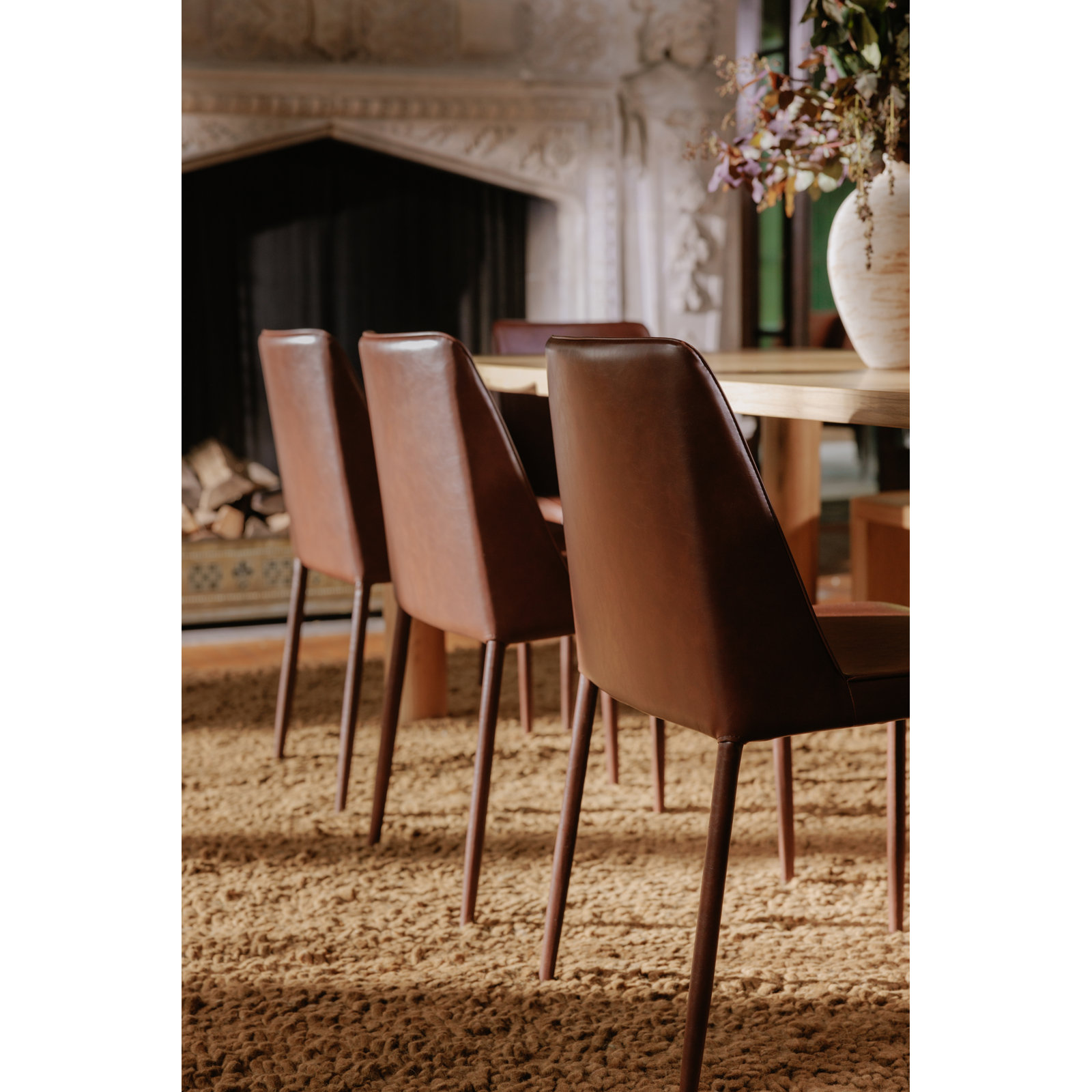 Channing Dining Table, Natural, 39" W x 96" L
