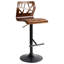 Swivel Upholstered Adjustable Height Counter Stool-186223936-186223939