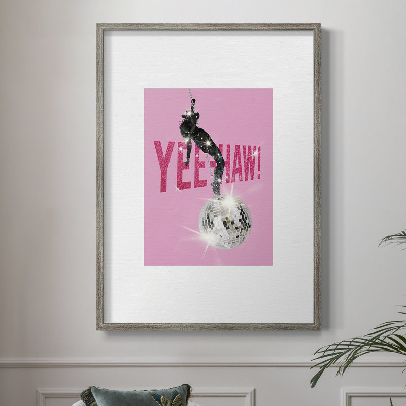 Yeehaw! Framed Print - Solid Wood, 30" H x 24" W