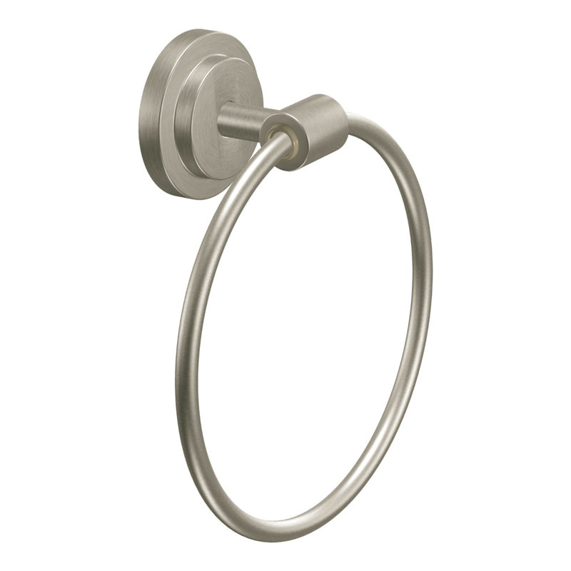 Iso Towel Ring, Brushed Nickel
