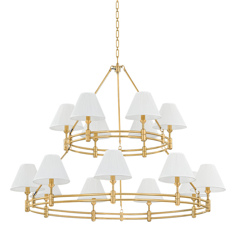 Howard Chandelier by Mark D. Sikes, Antique Brass