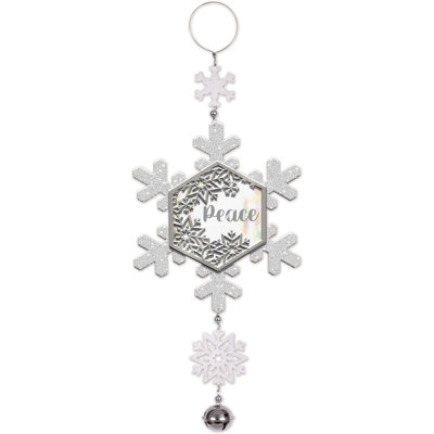 Paix flocon de neige Dangler 18 po