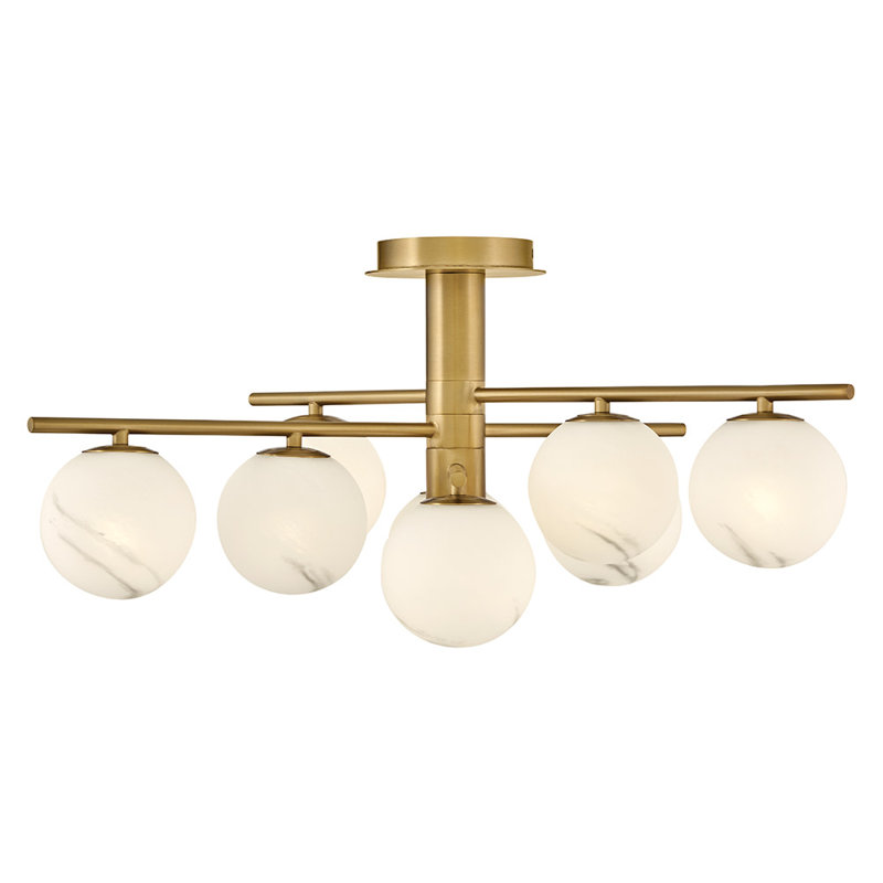 Selene 9 - Light Semi Flush Mount, Bronze