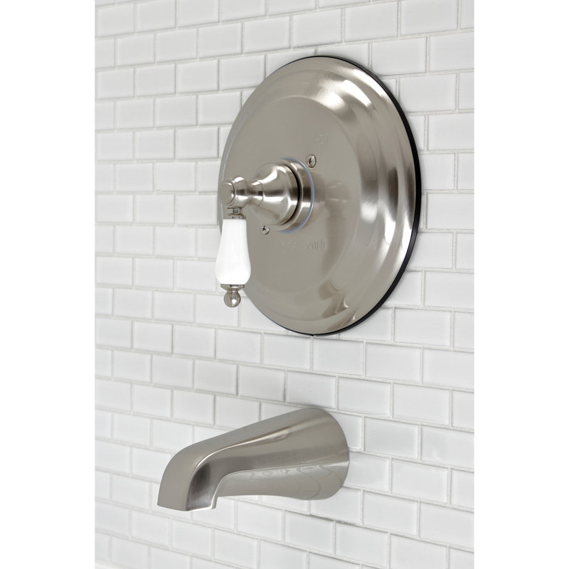 Kingston Brass Vintage Single-Handle Pressure Balanced Tub Faucet, Brushed Nickel