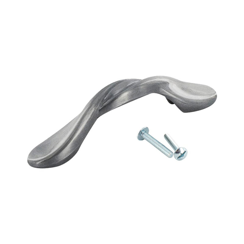 Ensemble de 25 poignées de tiroir et d'étain en étain satiné Outwater de 3 po d'un centre à l'autre, fabrication durable en zinc moulé sous pression