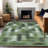 Premium Machine Washable Prisco Olive Rug-501756761