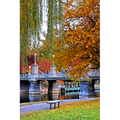 Boston Public Garden by Coleong - Wrapped Canvas Print