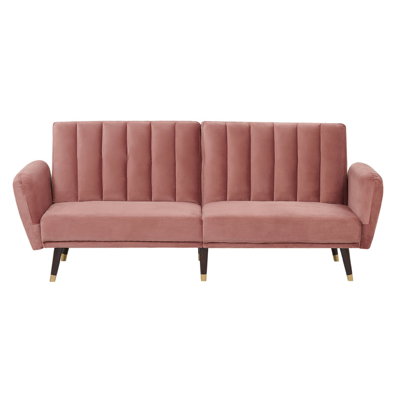 Fawcett 3 Seater Sleeper, Pink 100% Polyester