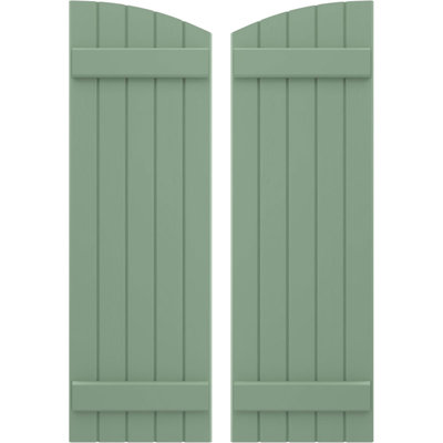 Volets de planche-n-lattes jointes avec plateau elliptique Americraft (2 lattes) (par paire)