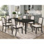 Ensemble de 2 chaises d'appoint rembourrées crème et noires