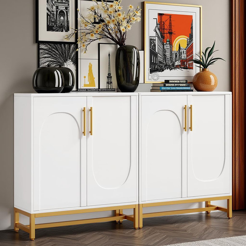 Buffet, l 59 po x P 13,75 po x H 35,75 po, blanc