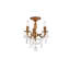 Lustre classique / traditionnel à 3 lumières de style bougie avec détails en cristal Ashmin-20209417-20209419-88957824