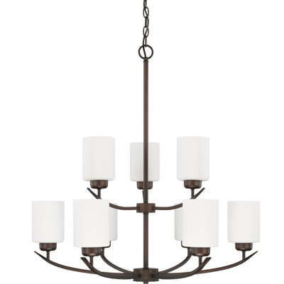Dixon 9 - Light Dimmable Tiered Chandelier
