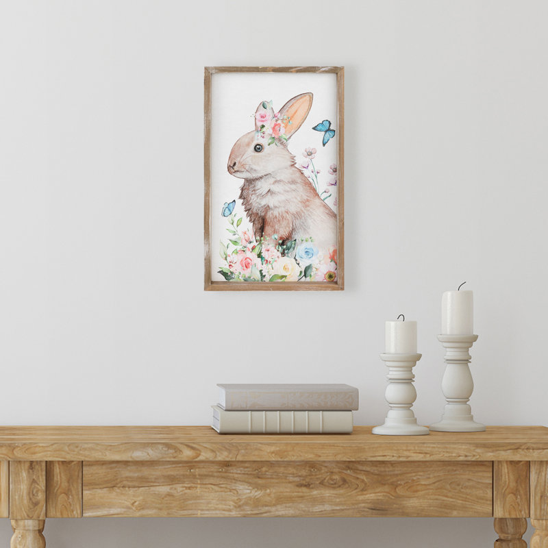 Décoration murale lapin de Pâques