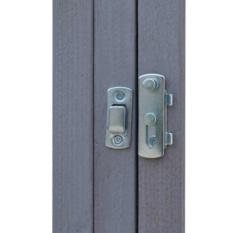 Enclos d'extérieur pour poulailler 110 po, Gris