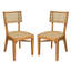 Netro Acacia Wood Dining Chair With Wicker