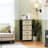 4 Drawer Dresser for Bedroom, Narrow Chest of Drawers, Wooden Top and Study Iron Frame 18"x37.5"-(WxH)