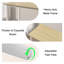  55" Conference Table, Modern Office Meeting Table With Metal Frame-790028782-802373114