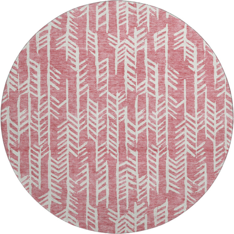 Premium Machine Washable Prisco Blush Rug