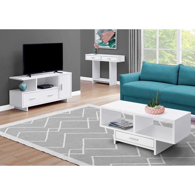 Nuss TV Stand for TVs up to 50", White