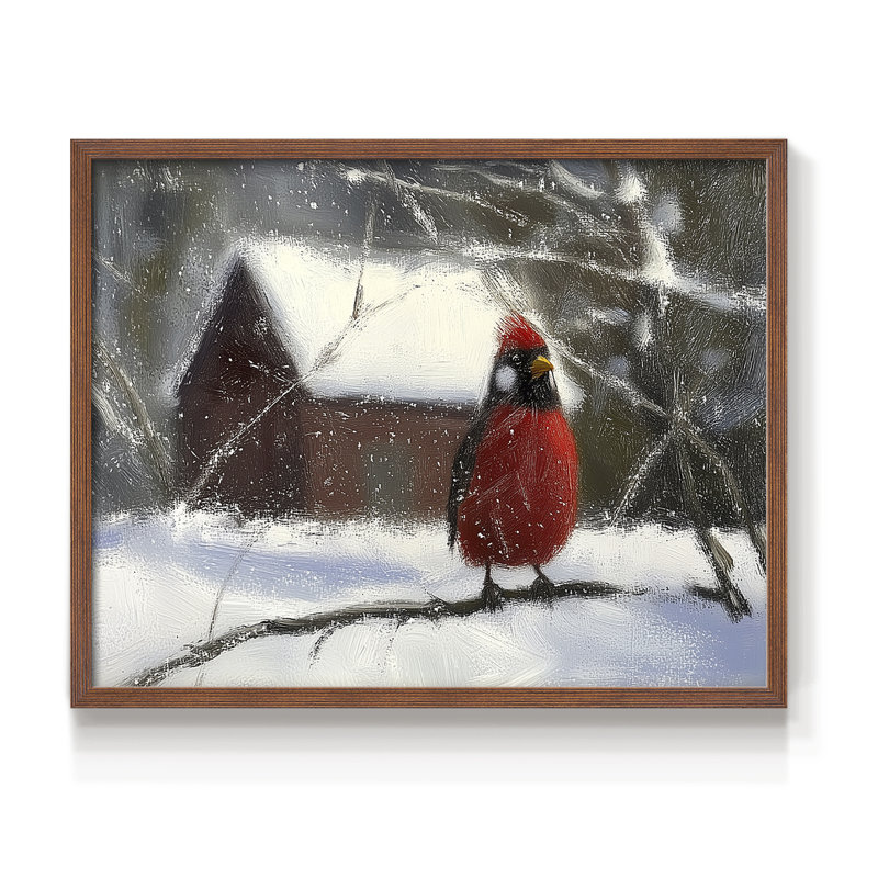 Chirstmas Art-CCI -Framed Print - Restickable, Noyer, H 11 po x l 14 po