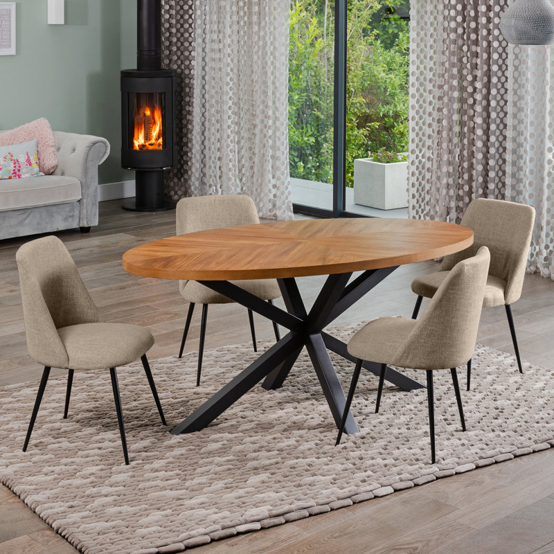 Soderquist 4 - Person Dining Set, Brown