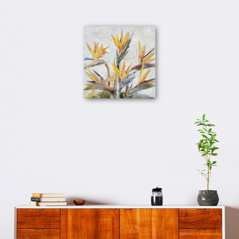Bird of Paradise Wrapped Canvas Art Print, 28" x 28"