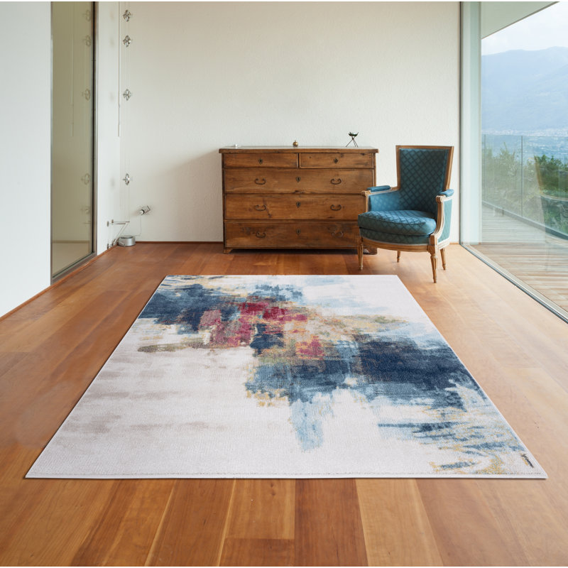 Rethman Performance Abstract Indoor Rug, Rectangle 5' x 7'