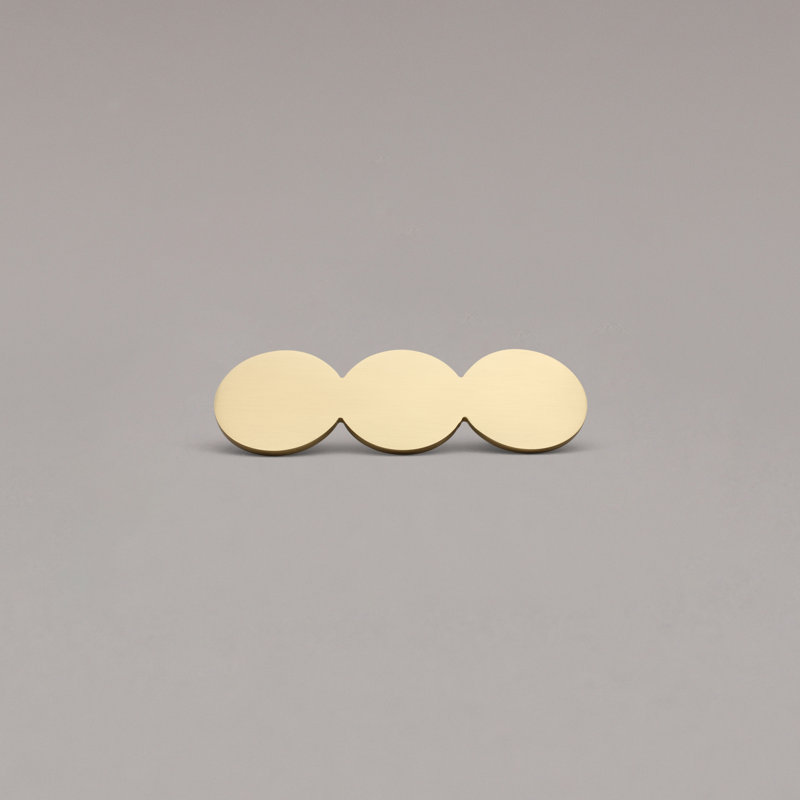 Poignée 3 po Trio, Satin Brass