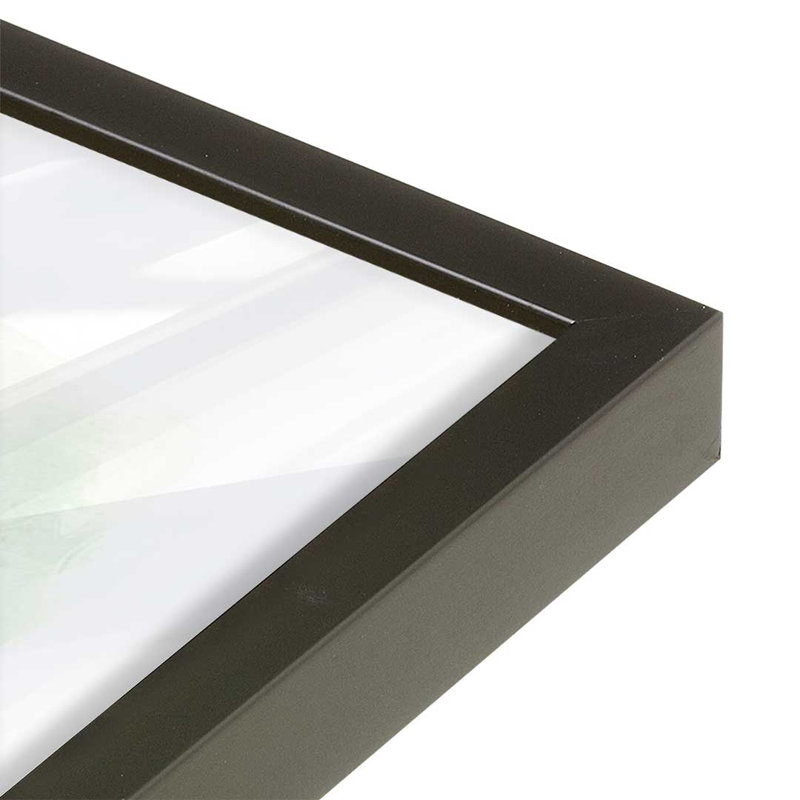 Ensemble de 4 imprimés Sandy Sky Stripes, 12 po x 12 po, Impression encadrée, Satin Black
