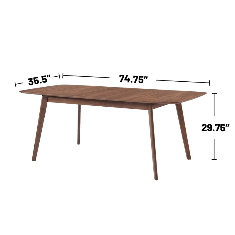 Kevirent Rectangular Dining Set, 7 Pieces: 1 Table, 6 Chairs, Gray