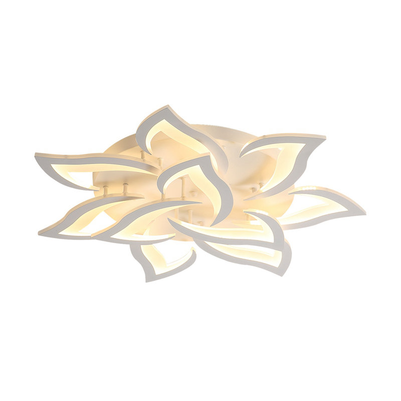 10-Light Acrylic LED Ceiling Light Warm Light, 3000K