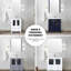 Bleu marine 54 po W Meuble-lavabo simple avec armoires latérales, comptoir en céramique blanche, miroir 28 po, fermeture en douceur, beaucoup de rangement, surface de travail à gratter et à teindre-1626840580-1626840583