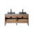 Hungerford 60'' Double Bathroom Vanity with Stone Top