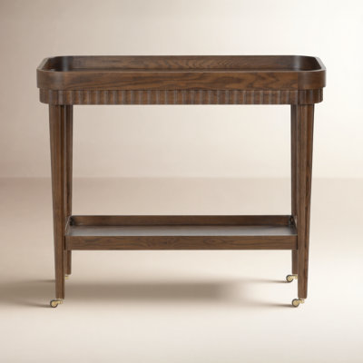 Oak Bar Cart
