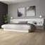 Collection Zen Alpha - Lit plateforme avec tête de lit et tables de chevet (2) - Assemblage facile, aucun sommier requis-1664137074-1665369227